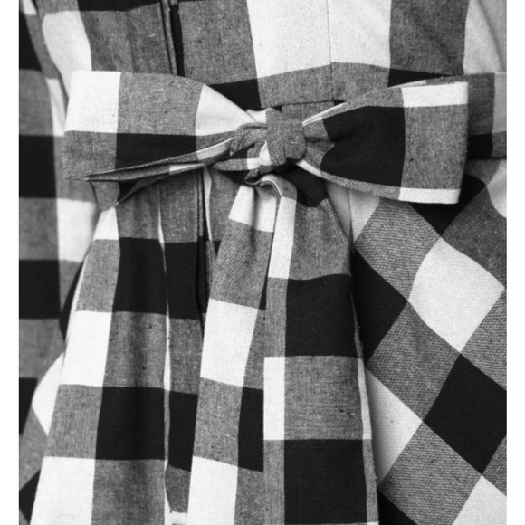 Collectif X ModCloth 50s Mara Check Midi Fit & Flare Shirtdress Shirt Dress - Picture 9 of 14